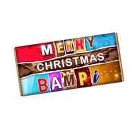 Merry Christmas Bampi Chocolate Bar Wrapper Novelty Gift For Grandad on Christmas CH-9421 (without chocolate bar (wrapper only))
