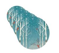 Merry Christmas Birch Tree Car Air Fresheners Cards Set of 4 Pieces Hanging Scented Cards for Wardrobe Bathroom Car Aromatherapy Tablets Rearview Mirror Pendant Car Fresheners Long Lasting