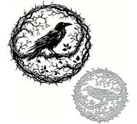 Merry Christmas Bird Tree Branch Greeting Card Metal Die Cuts,Sunflower Flower Leaf Cutting Dies Cut Stencils DIY Scrapbooking Decorative Embossing Paper Scrapbooking Card Making
