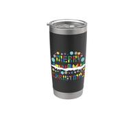 Merry Christmas Block Building Brick Builder Master Builder Stainless Steel Insulated Tumbler