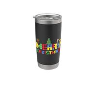 Merry Christmas Block Building Builder Brick Master Builder Stainless Steel Insulated Tumbler