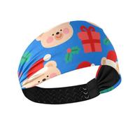 Merry Christmas Brown Bear Non-Slip? fashion headbands Stretchy hair for make up Running Yoga make up cintas para el cabello de mujer