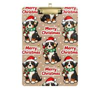 Merry Christmas Brown Bourne Hill A4 clipboard Clips Hard Board for Classroom Supplies for Teachers high School Size 9 x 12