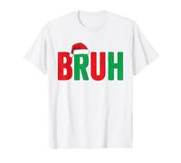 Merry Christmas Bruh Funny Santa Claus Retro Men Women Kids T-Shirt