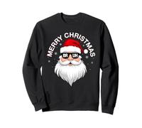 Merry Christmas Bruh Meme Bro Teens Boys Santa Claus Xmas PJ Sweatshirt