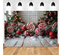 Merry Christmas Candy Doughnut Photography Backdrop Xmas New Year Party Decor Background Studio Photo Back Drops