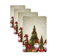Merry christmas Car Air Freshener Cards for Women Men 4 Pack Cute Car Accessories Long Lasting Scent Car Diffuser Hanging Auto Aromatherapy Tablets Car Fresheners Gifts