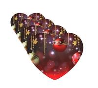 Merry Christmas Car Air Fresheners Cards 4 Pcs Hanging Fragrance Scented Cards Long-Lasting Car Aromatherapy Tablets for Wardrobe Bathroom Car Interior Mirror Pendant Gifts
