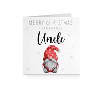 Merry Christmas Card for Uncle - Amazing Gonk Red Heart For Him
