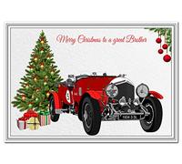 Merry Christmas Card him - Men Boys Happy Xmas - Unique Quality Exclusive (Brother Christmas Card)