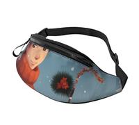 Merry Christmas Cartoon Printed Personalized Waist Bag, Lightweight and Versatile Crossbody Bag for Everyday and Outdoor Adventures