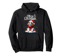 Merry Christmas Cavalier King Charles Spaniel Santa Xmas Pullover Hoodie