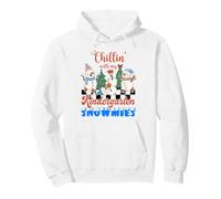 Merry Christmas Chillin With My Kindergarten Snowmies Pullover Hoodie