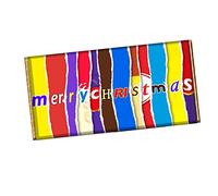 Merry Christmas Chocolate Bar Wrapper Novelty Gift For Dad Mom Husband Wife #CH-229 [Chocolate not included]