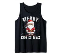 Merry Christmas Christmas Motif Santa Claus Tank Top