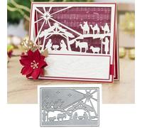 Merry Christmas Christmas Reindeer Animal Greeting Card Metal Die Cuts,Sunflower Flower Leaf Cutting Dies Cut Stencils DIY Scrapbooking Decorative Embossing Paper Scrapbooking Card Making