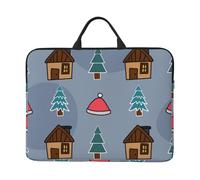 Merry Christmas Christmas Tree, 14 Inch Laptop Sleeve, Notebook Bag Laptop Case Sleeve Briefcase with Handle