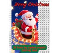 Merry Christmas, Coloring Book: 25 trace-by symbol projects