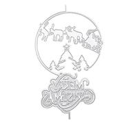 Merry Christmas Cover Metal Cutting Dice Stencil Scrapbooking Album Paper
