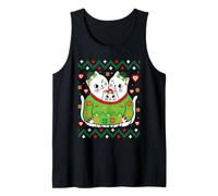Merry Christmas Cute Catmas Xmas Cat Holiday Season Tank Top