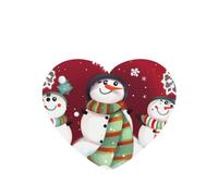 Merry Christmas Cute Snowman Printing 10 Pcs Car Air Freshener Hanging Sheets Scented Hanging Sheets With Rope For Home