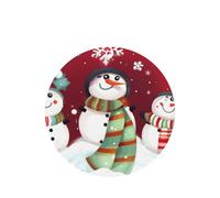 Merry Christmas Cute Snowman Printing 10 Pcs Car Air Freshener Hanging Sheets Scented Hanging Sheets With Rope For Home