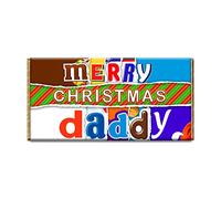 Merry Christmas Daddy Novelty Chocolate Bar Wrapper Lovely Gift Present For Xmas #406 (without chocolate bar)
