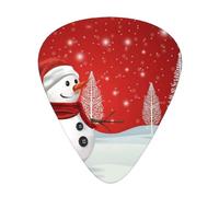Merry Christmas Day 12-Pack Guitar Picks Set â€“ Unique Single-Sided Printed Picks With Abs Material For Acoustic, Electric Guitars & Ukuleles