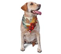 Merry Christmas Day Dog Bandana Pet Scarf Accessories for Small Medium Dogs Cats Photo Prop, Triangle Pet Bandanas Adjustable Puppy Bib Washable Dog Kerchief Puppy Neckerchief