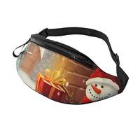 Merry Christmas Day Fanny Pack for Men Women Crossbody Waist Bag Waterproof Sports Belt Bag Outdoor Hip Pack