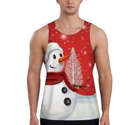 Merry Christmas Day Men's Exercise Tank Top - Premium Gym Sleeveless Shirt for Workouts and Fitness, Men's Workout Tank Top, Quick Drying Fitness Vest