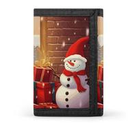 Merry Christmas Day Wallet,Credit Card Holder,Three-fold Wallet for Passport Covers, Purse Passport Bag for Men Women