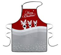 Merry Christmas Deer Aprons accessories for Adults - Adjustable Cute Kitchen Cooking Humor Aprons, funny Xmas Snowflake Holiday Home Chef Baking Party Gift For Men & Women