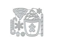 Merry Christmas Deer Snowman Snowflake Tree Metal Die Cuts,Spring Sunflower Frame Leaf Cutting Dies Cut Stencils for DIY Album Embossing Paper Dies for Card Making (Snowflake GingerbreadMan)