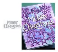 Merry Christmas Die Cuts for Card Making, Word Metal Cutting Dies for Paper Scrapbooking, DIY Stencils for Album Party Wedding Festivals Decoration