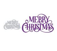Merry Christmas Die Cuts for Card Making, Word Metal Cutting Dies for Paper Scrapbooking, DIY Stencils for Album Party Wedding Festivals Decoration