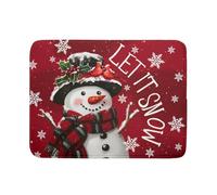 Merry Christmas Dish Drying Mat for Kitchen Counter 18x24 Inch Let It Snow Dish Draining Mat Xmas Snowflakes Decorations Fast Absorbent Tableware Cardinal Birld Dishes Pad for Coffee Bar Countertop