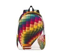 Merry Christmas Dog Travel Backpack for Women Men Carry On Backpack 15.6inch Laptop Backpacks Weekender Bag, Color Hot Air Balloon, Small