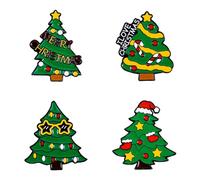 Merry Christmas Enamel Pins Cartoon Christmas Tree Enamel Brooch Badge Xmas Pin Cute Enamel Pin Set for Clothes Bags Backpack for Women Girls