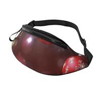 Merry Christmas Fanny Pack for Men Women Crossbody Waist Bag Waterproof Sports Belt Bag Outdoor Hip Pack