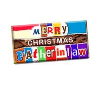 Merry Christmas Father In Law Xmas Chocolate Bar Wrapper Novelty Gift Present CH-458-N (without chocolate bar)