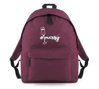 Merry Christmas Festive Xmas Backpack Rucksack 18L Bag - 42 x 31 x 21cm