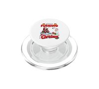Merry Christmas Fishing Santa Snowman Funny Fisherman PopSockets PopGrip for MagSafe