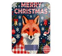 Merry Christmas Fox Navy Blue Keto food scales for kitchen 11lb/0.18oz, 5kg/5g LCD Display digital cooking scale with 4 unit for Espresso Espresso pesa digital para alimentos