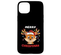 Merry Christmas Fox with Santa Hat & Lights | Cute Holiday Case for iPhone 15 Plus