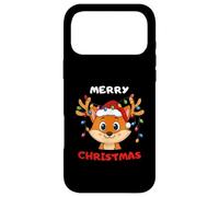 Merry Christmas Fox with Santa Hat & Lights | Cute Holiday Case for iPhone 17 Pro Max