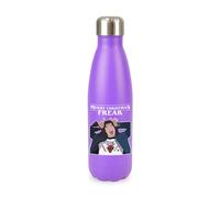 Merry Christmas Freak xmas festive novelty meme iconic trendy santa, iconic trendy cool screw top lid stainless steel water bottle drinks cup water bottle refill cute fun explore travel