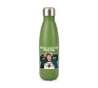Merry Christmas Freak xmas festive novelty meme iconic trendy santa, iconic trendy cool screw top lid stainless steel water bottle drinks cup water bottle refill cute fun explore travel