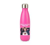 Merry Christmas Freak xmas festive novelty meme iconic trendy santa, iconic trendy cool screw top lid stainless steel water bottle drinks cup water bottle refill cute fun explore travel