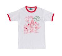 Merry Christmas from Sesame Street White and Red Ringer T Shirt